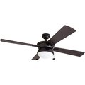 Prominence Home Auletta, 52 in. Indoor/Outdoor Ceiling Fan with Light, Matte Black 50345-40